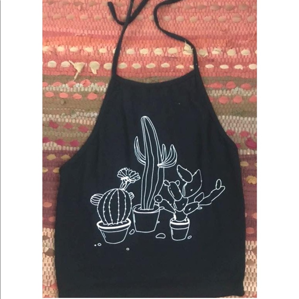 Black Cactus Tank